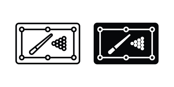 Pool table icon