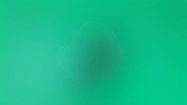 緑のエネルギー球が回転するループ・背景透過