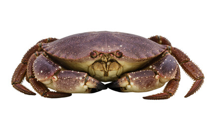 Brown crab with speckled shell and sharp claws © Sophia