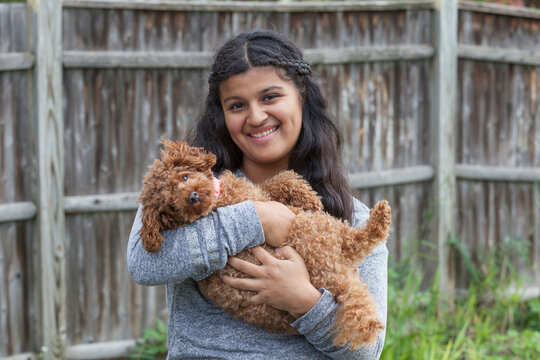 Teen with Autism and her pet