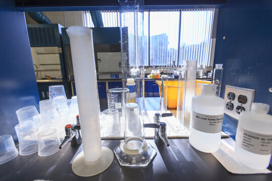 Lab glassware for water testing