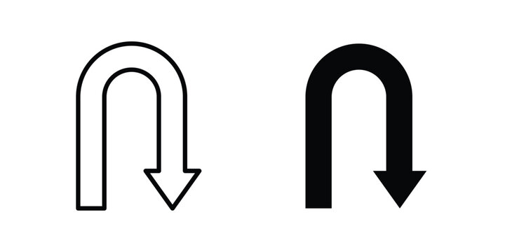 U turn icon