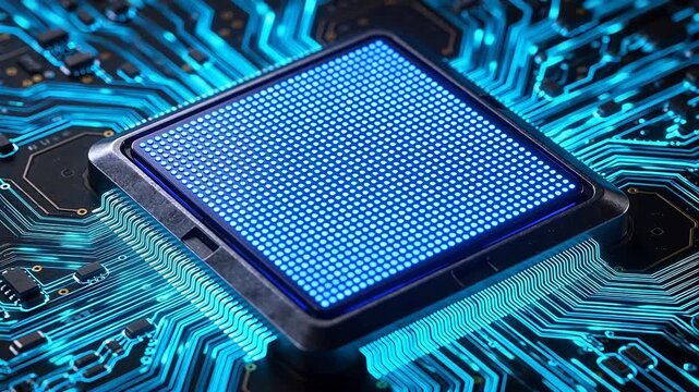 Microchip on Circuit Board