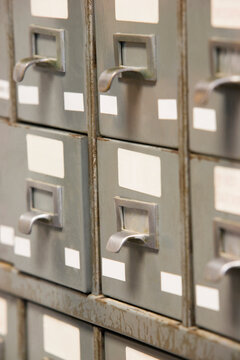 Close-up of lockers