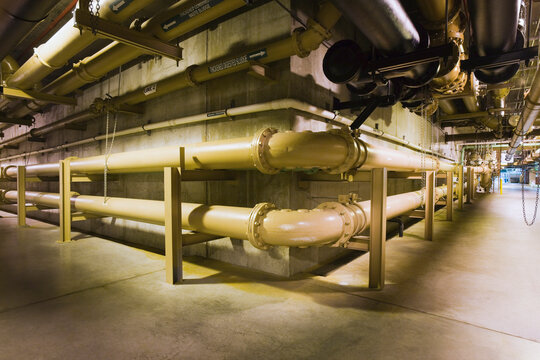 Sludge lines in a water treatment plant