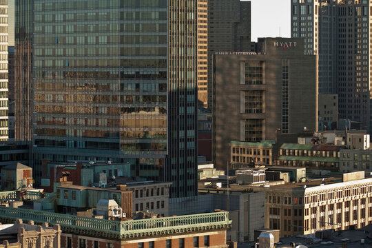Buildings in a city, Hyatt Regency