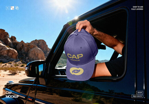 Cap Mockup &ndash; Streetwear Apparel Presentation (PSD)