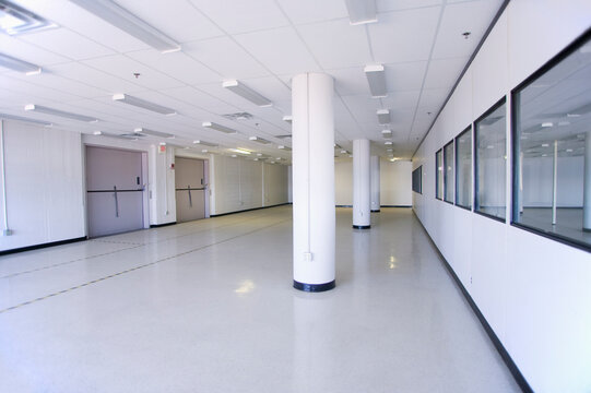 Office cabins with freight elevator