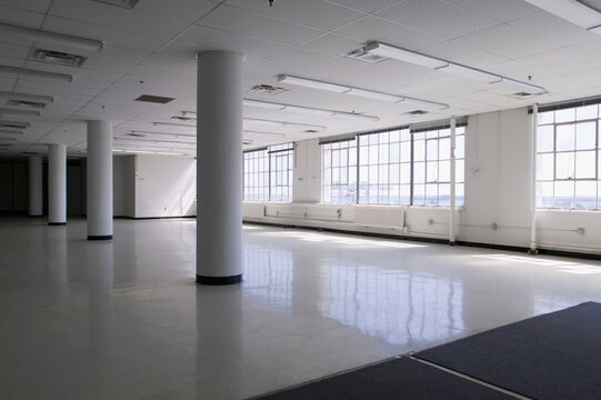 Empty space in an industrial building
