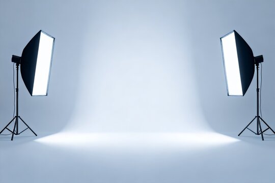 Photography studio lighting setup