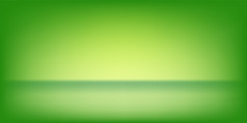 Obraz premium Natural green gradient abstract background. Simple and modern studio background.