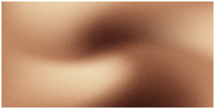 Dark brown gradient background with warm beige liquid waves. Aesthetic gold, blurry, grainy gradation bg with noise texture and latte, chocolate, caramel colors. Cosmetic poster. 3D vector backdrop