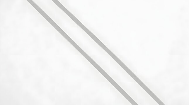 Minimalist abstract background featuring two parallel diagonal grey lines on a clean white surface