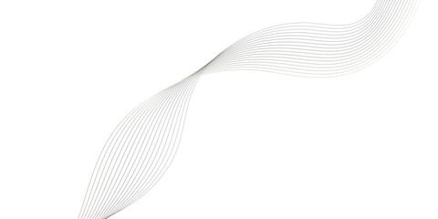 Fototapeta premium Abstract Wave Line Background With Flowing Data, Technology Design curved and frequency sound wave line for banner design.
