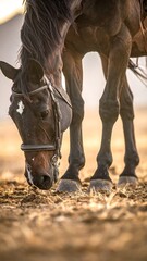 Fototapeta premium Horse Grazing.