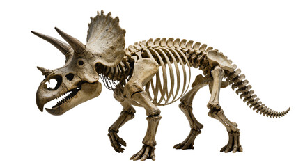 Triceratops dinosaur skeleton fossilized bones © Ivan