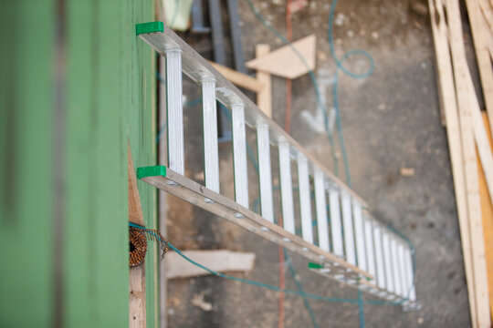 Ladder at a construction site