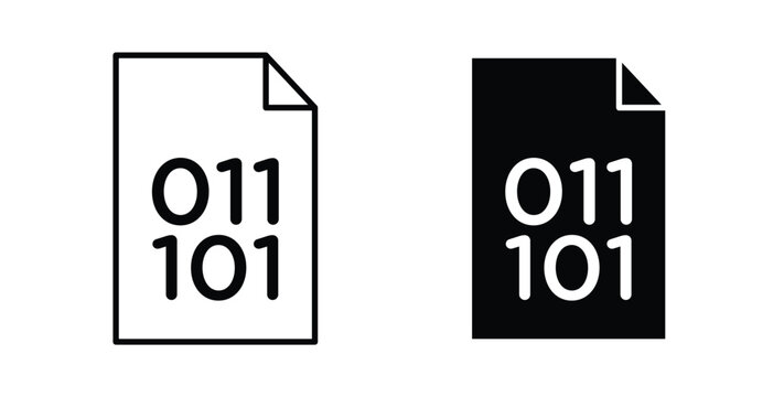 Binary code icon