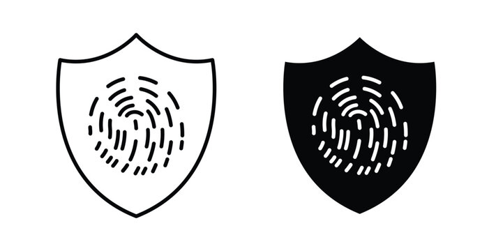 Biometric security icon