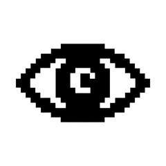 Fototapeta premium PNG Pixelated eye with copyright symbol.