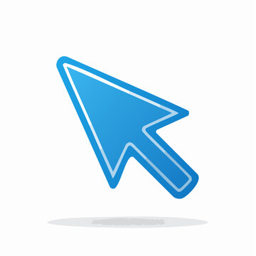 Blue Cursor Arrow Icon