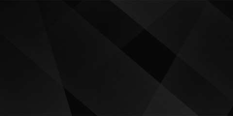 Obraz premium Modern black white abstract background. Minimal. Gradient. Dark grey banner with geometric shapes, lines, stripes, triangles. Design. Futuristic. Cut paper or metal effect.vector eps10