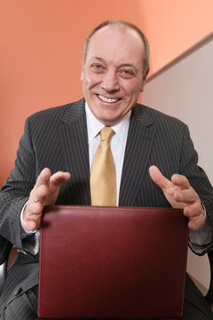 Portrait of a business man smiling