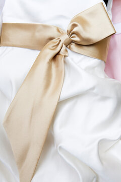 View of a white Prom dress