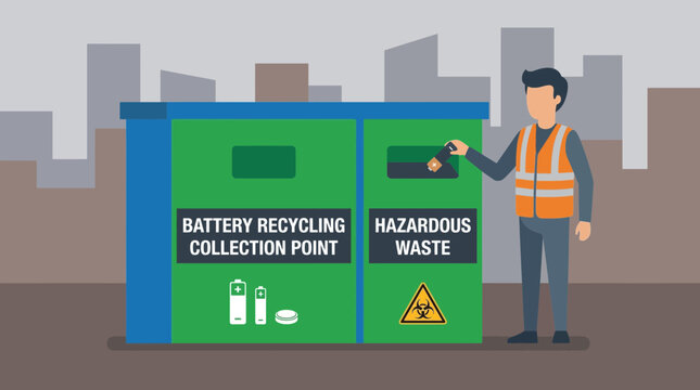 Battery Recycling Collection Point Hazardous Waste