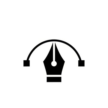 Pen tool icon for graphic design