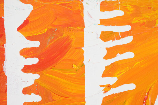 Close-up of an abstract pattern on an orange background