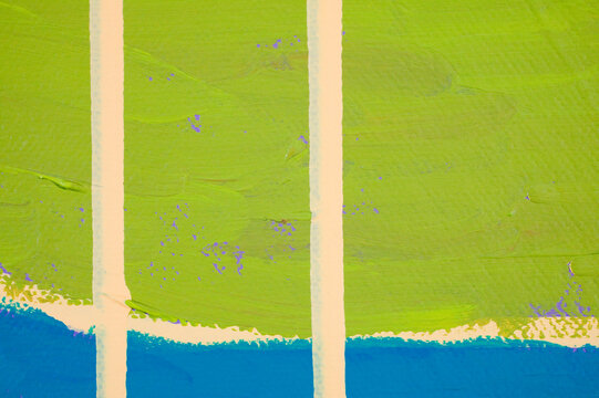 Close-up of an abstract pattern on a green background