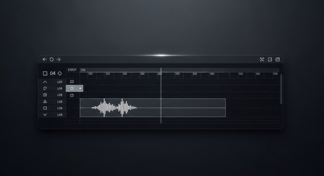 Digital audio workstation interface displaying waveform editing on a timeline