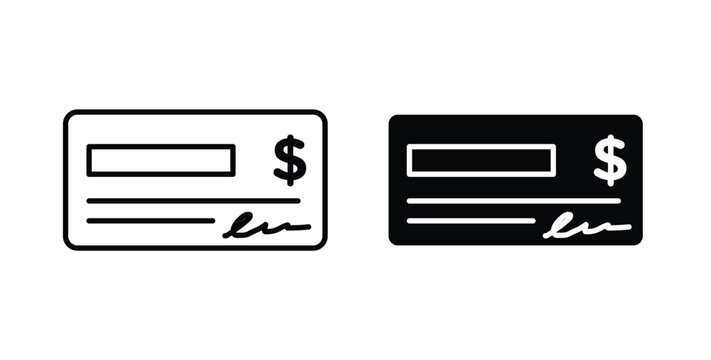 Money check icon