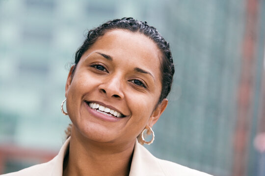 Portrait of a woman smiling