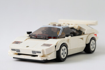 Naklejka premium Lego car Lamborghini Countach