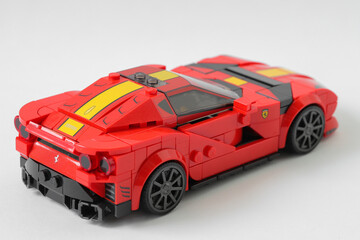Naklejka premium Lego car Ferrari 812 Competizione