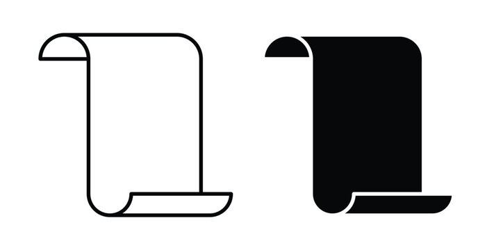 Scroll paper icon