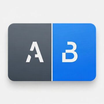 Ab testing concept, split testing icon