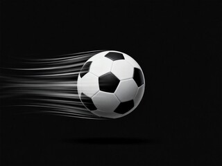 Naklejka premium Dynamic soccer ball motion for sports branding