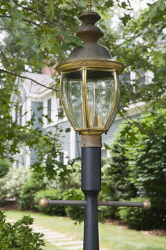 Close-up of a lamppost