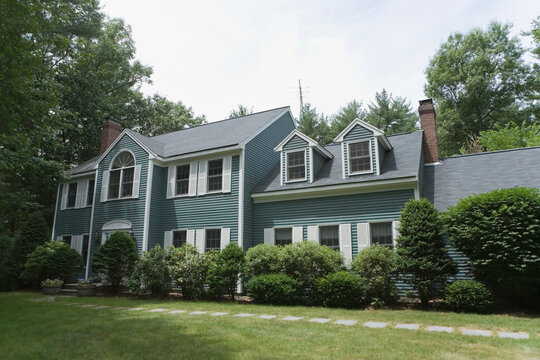 Lawn in front of a house