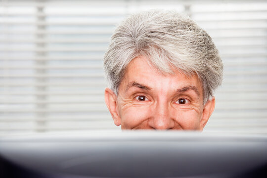 Portrait of a cheerful man working