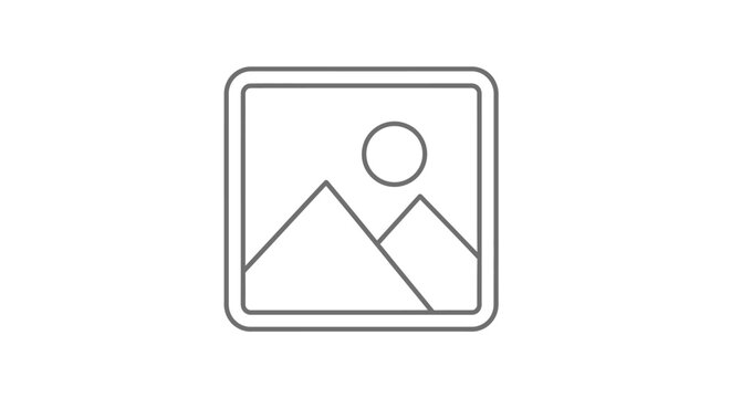 Mountain Landscape Icon Design.