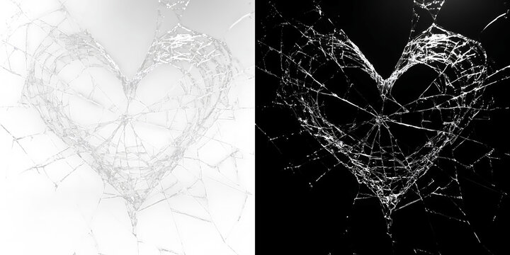 Abstract smashed glass background with sharp fracture lines creating dark broken surface texture with impact damage and dramatic visual composition
