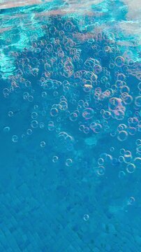 Piscina de verano con burbujas xe jab&oacute;n relax