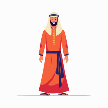 Smiling Arab Man in Traditional Clothing