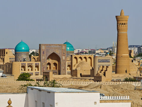 Architectonic detail of the Poyi Kalon Complex at Bukhara on Uzbekistan
