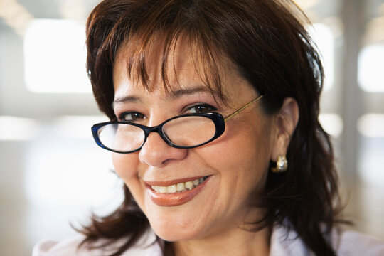 Portrait of a woman smiling
