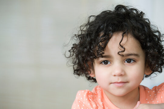 Portrait of a girl smiling